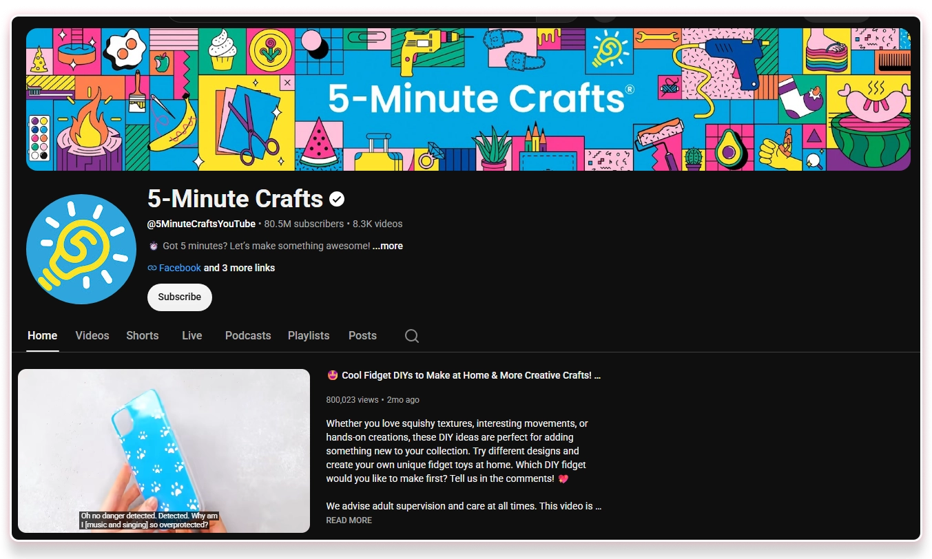5-Minute Crafts video thumbnail