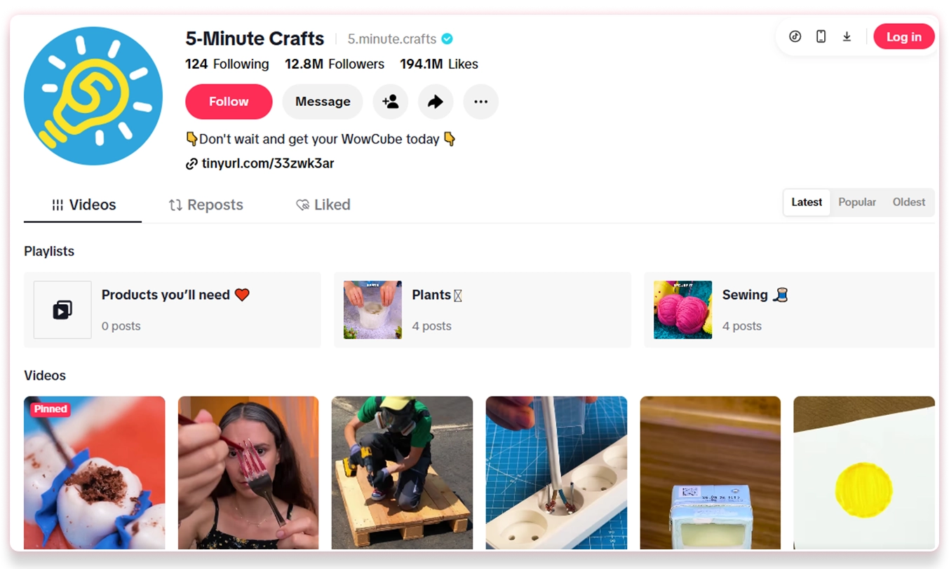 5-Minute Crafts short video preview